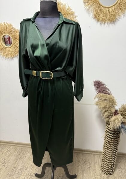 Saten anvelop Elbise