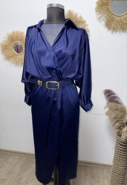 Saten anvelop Elbise