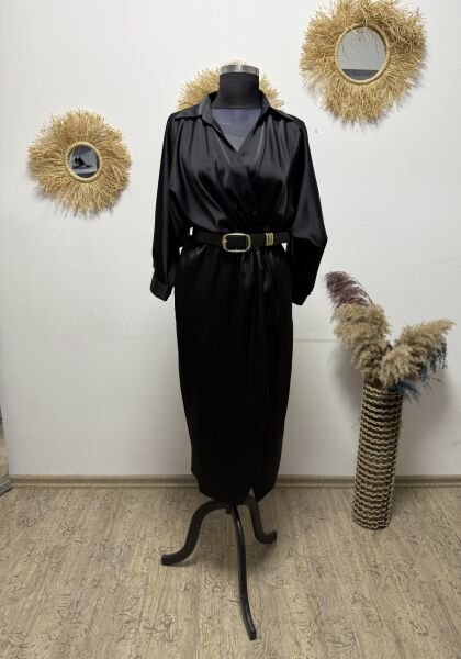 Saten anvelop Elbise